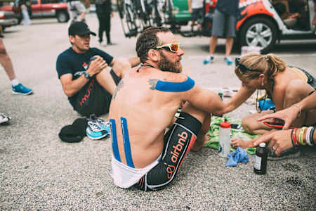 Preparation includes a lot of tape 