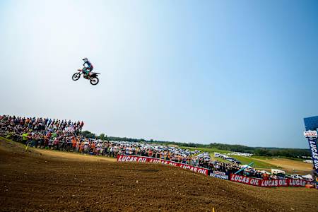 Ryan Dungey aloft over Larocco's Leap