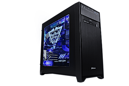 MIFcom PC mit Red Bull Gaming Ground Branding