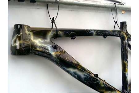 Custom paint job lightening strikes 