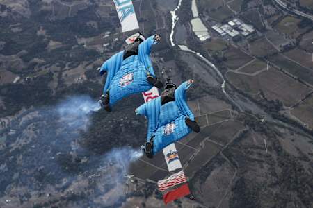 Wingsuit pilots compete at Red Bull Aces 2015