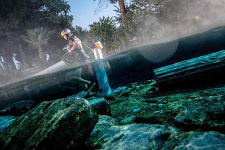 You gotta walk out the rope 