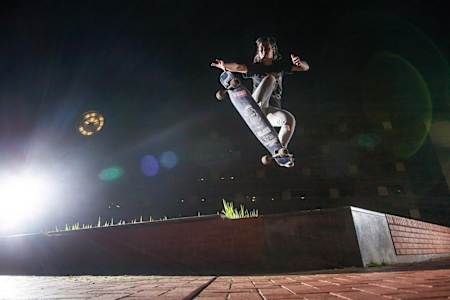 Skating: un trick di Kim Klunder