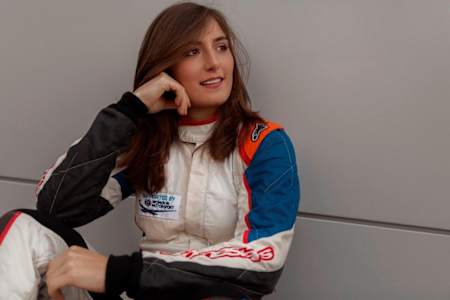 Colombia female racing driver Tatiana Calderón, who will race in GP3 series for the 2016 season