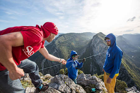 Fishing wire came first 