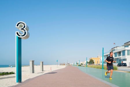 The 14 km Jumeirah Beach track
