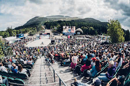 A big crowd turned up for the Fort William World Cup MTB DH qualifiers on June 4, 2016