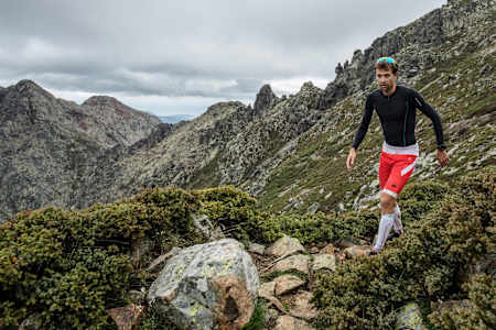 François D'haene während seine Rekords auf Korsika