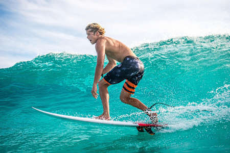 John Florence in-between at Snapper Rocks