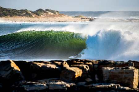 Ace Buchan sets up for a North Point cavern