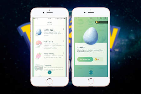 Un Œuf Chance dans le jeu vidéo mobile Pokémon GO de Nintendo.