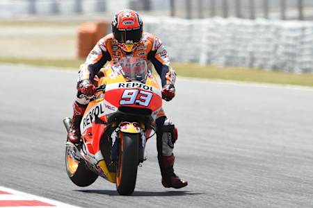 マルケスは内足外しを完全にマスターしている マルケスは内足外しを完全にマスターしている