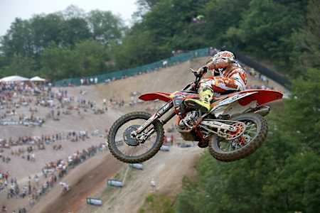 Tony Cairoli al GP d'Italia a Maggiora nel 2013