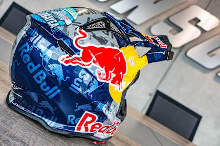 Mohamad Burbayea’s Red Bull helmet design