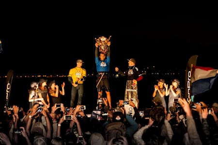 King of the Air 2017, podio, Hadlow, Jacobsen e Lenten