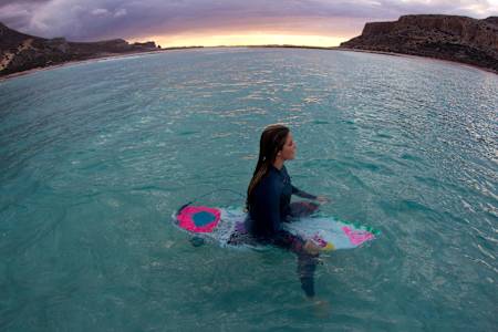Caroline Marks is perfectly at home in foreign waters, Greece