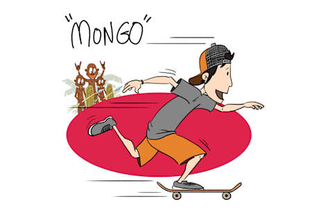 mongo estilo patinar palabra skate skater