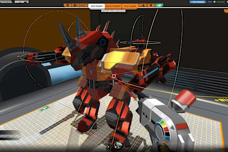 A screenshot of Robotcraft creator mode