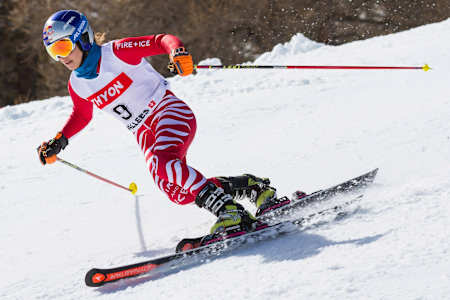 German telemark skiier Johanna Holzmann.