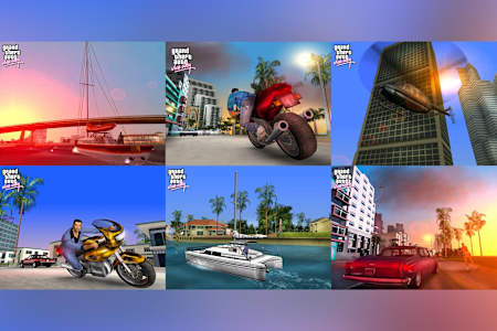 Uma imagem do jogo GTA: Vice City
