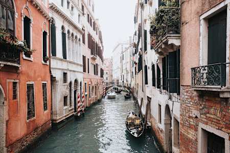 Imagen de un canal de Venecia, en el norte de Italia.