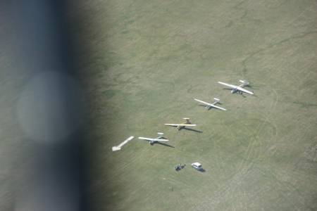 Kwadrat szybowcowy z lotu ptaka