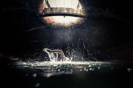 A swim in Canal Saint-Martin.