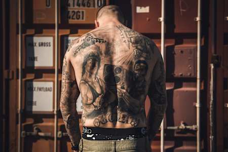 Tetování na zádech a první kérka