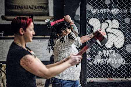 Blow off some steam, throw an axe.