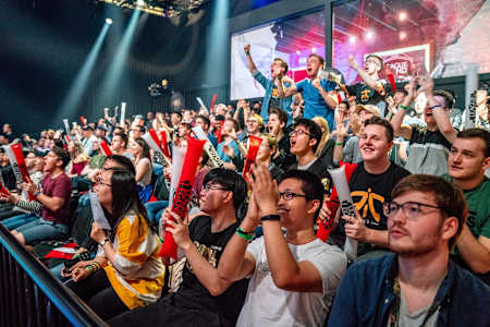 A photo of fans watching the MSI Group Stage