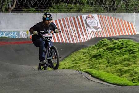 The asphalt surface makes WallRide Park an all-weather track