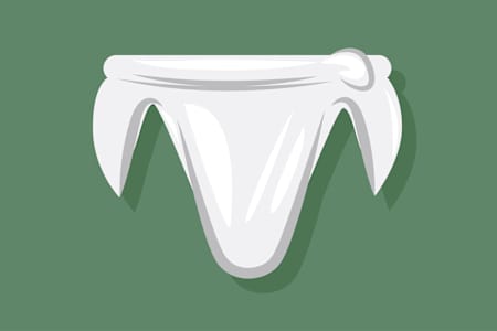 Un dibujo del tipo de pañal que solía llevar Garry Shider del grupo Parliament-Funkadelic.