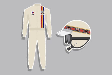 타탄 체크는 재키 스튜어트와 스코틀랜드의 상징이죠.