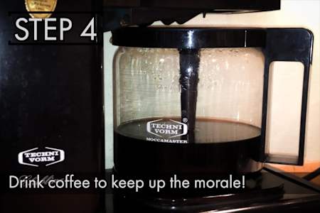 Coffee breaks are important too.