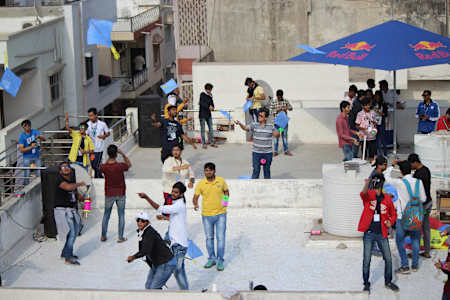 Action from the Ahmedabad qualifier of Red Bull Kite Fight 2019