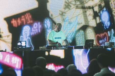 Kode9 performs at Red Bull Music Festival in Tokyo, 2017