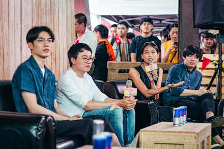 Hello Nico, 鼓手關惠中、吉他手李詠恩、主唱詹宇庭與貝斯手陳信伯