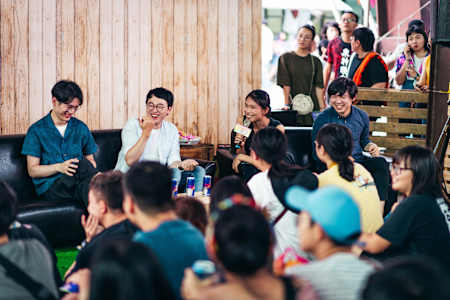 Hello Nico, 鼓手關惠中、吉他手李詠恩、主唱詹宇庭與貝斯手陳信伯