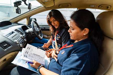 The recce for the first round of the Indian National Rally Championship at Chennai's Madras Motor Race Track.