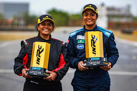 Shivani and Deepti Pruthvi won the Ladies category at the first round of the Indian National Rally Championship.