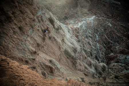 Jame Doerfling rides during Red Bull Rampage in Virgin, UT, USA on 13 October, 2016.