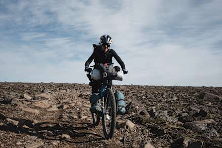 Enjoying the vast tundra highlands Iceland has to offer