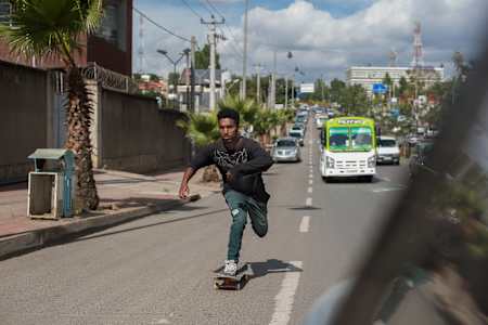 Ruel Desta pushing in Addis Ababa, Ethiopia on November 27, 2019