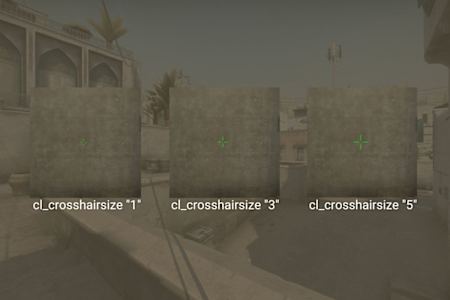 CS:GO Crosshair Boyutu Kodları (cl_crosshairsize)