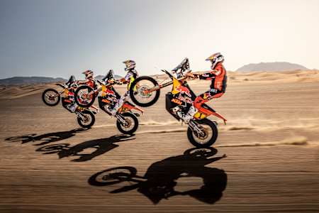 Dakar Rally - Kevin Benavides, Matthias Walkner, Toby Price.