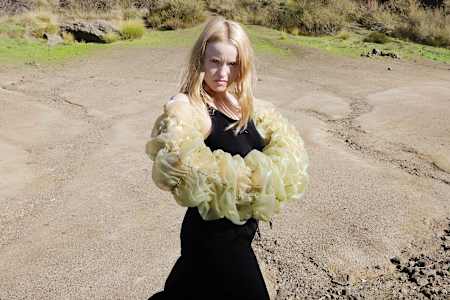 Australian electronic artist KUČKA or Kucka on her Wrestling album cover