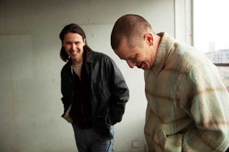 Josh Lloyd-Watson and Tom McFarland of the band Jungle.