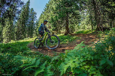 Sur les parcours Uphill Flow d'Avoriaz