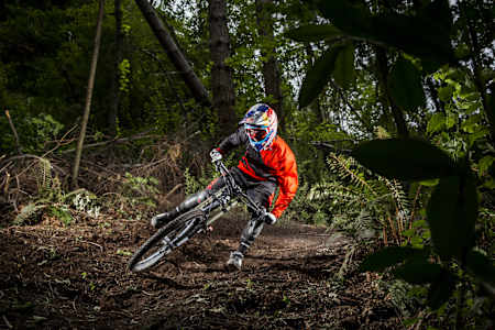 Loic Bruni performs at the skyline bike park Queenstown