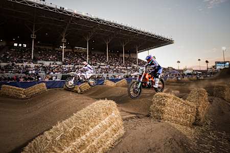 Ryan Sipes and Ryan Morais compete in Red Bull Straight Rhythm 2019